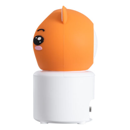 Επιτραπέζια Κάμερα WiFi HD 1080P 350° Διπλή Κατέυθυνση Ομιλίας & Ανιχνευτή Κίνησης - Απομακρυσμένος Έλεγχος Body Auto Tracking IP20 - Πορτοκαλί Λευκό - Φ8 x Υ13cm - 2 Χρόνια Εγγύηση - Image 5