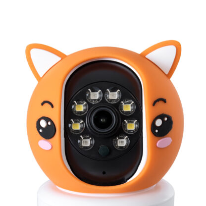 Επιτραπέζια Κάμερα WiFi HD 1080P 350° Διπλή Κατέυθυνση Ομιλίας & Ανιχνευτή Κίνησης - Απομακρυσμένος Έλεγχος Body Auto Tracking IP20 - Πορτοκαλί Λευκό - Φ8 x Υ13cm - 2 Χρόνια Εγγύηση - Image 7
