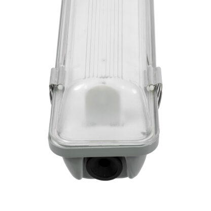 150cm Tri-Proof Πλαστικό PC Σκαφάκι με Μεταλλικά Clips για 1 x Λάμπες T8 Τύπου Φθορίου LED Τροφοδοσίας Ενός Άκρου Αδιάβροχο IP65 - Image 5