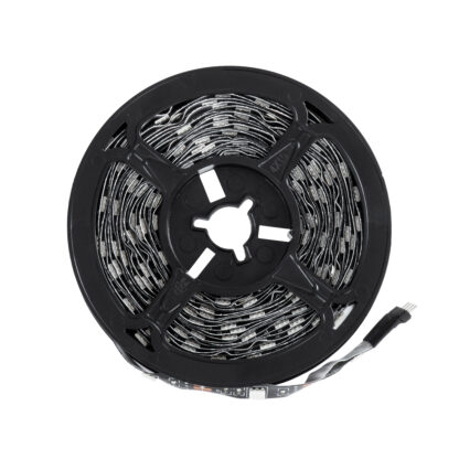 DIGISTRIP 90757 Set RGB Strip - Σετ RGB Ταινίας 5 Μέτρων με Controller & Ασύρματο Χειριστήριο IR - LED SMD 5050 36W/5m 150LED/5m 2880lm/m 120° DC 5V με USB 2.0 IP20 Πολύχρωμο RGB - Dimmable - Μαύρο Σώμα - Μ500 x Π1 x Υ0.2cm - Συσκευασία 5 Μέτρων - 2 Χρόνια Εγγύηση - Image 3