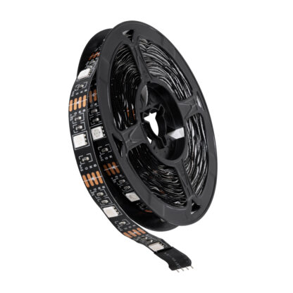 DIGISTRIP 90759 Set RGB Strip - Σετ Ταινίας 5 Μέτρων με Controller & WiFi Mobile APP - LED SMD 5050 36W/5m 150LED/5m 2880lm/m 120° DC 5V με USB 2.0 & WiFi Mobile APP IP20 Πολύχρωμο RGB - Dimmable - Μαύρο Σώμα - Μ500 x Π1 x Υ0.2cm - Συσκευασία 5 Μέτρων - 2 Χρόνια Εγγύηση - Image 2