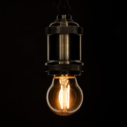 99035 Λάμπα LED Long Filament E27 G45 Γλομπάκι 5W 450lm 360° AC 220-240V IP20 Φ4.5 x Υ7.5cm Ultra Θερμό Λευκό 2200K με Μελί Γυαλί - Dimmable - 3 Years Warranty - Image 5