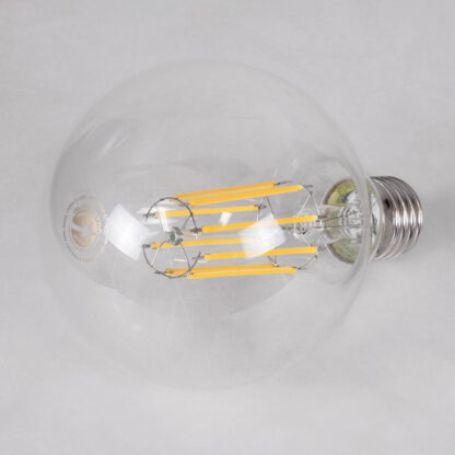 99054 Λάμπα LED Long Filament E27 G95 Γλόμπος 12W 1320lm 360° AC 220-240V IP20 Φ9.5 x Υ13.5cm Φυσικό Λευκό 4000K με Διάφανο Γυαλί - Dimmable - 3 Years Warranty - Image 3