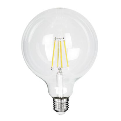 99093 Λάμπα LED Long Filament E27 G125 Γλόμπος 4W 840lm 360° AC 220-240V IP20 Φ12.5 x Υ13.8cm Φυσικό Λευκό 4000K με Διάφανο Γυαλί - Pro Series 210lm/W - A Ενεργειακή Κλάση - 3 Χρόνια Εγγύηση - Image 2