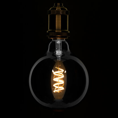 99139 Λάμπα E27 G125 Γλόμπος LED SOFT SPIRAL FILAMENT 6W 470 lm 320° AC 85-265V Edison Retro με Φιμέ Γυαλί Θερμό Λευκό 2700 K Dimmable - Image 2
