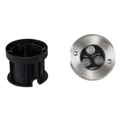 UNDERGROUND-FANI S-90980 Χωνευτό Φωτιστικό Σποτ Δαπέδου LED 12W 1200lm 60° DC 24V Αδιάβροχο IP68 Φ10 x Υ7.5cm Ψυχρό Λευκό 6000K - Ανοξείδωτο Ατσάλι - Image 9