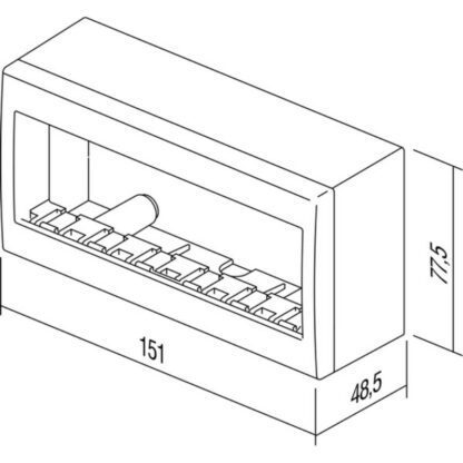 ΕΠΙΦΑΝΕΙΑΚΟ ΚΟΥΤΙ CUBO IP20 6M ΜΠΕΖ - Image 2