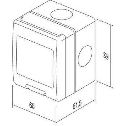 ΕΠΙΦΑΝΕΙΑΚΟ ΚΟΥΤΙ CUBO IP55 2M ΛΕΥΚΟ - Image 2