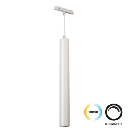 ΜονόφωτοTrack  Λευκό 12W Magnetic (dimmable)