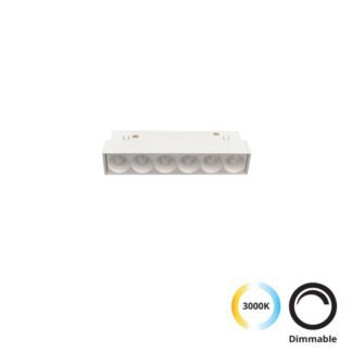 Linear Antiglare Λευκό L:125 Magnetic (dimmable)