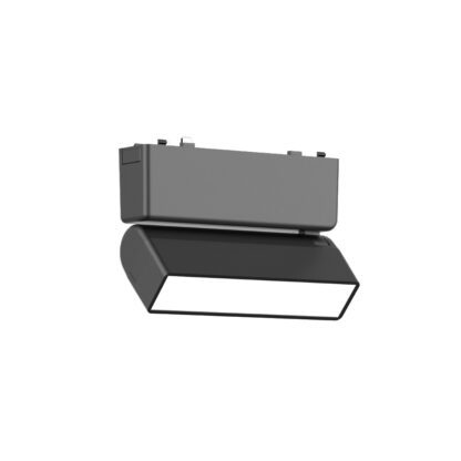 Φωτιστικό LED 5W 3CCT για Ultra-Thin μαγνητική ράγα σε μαύρη απόχρωση (by tuya and zigbee) D:12,8cmX8cm (T04905-BL)