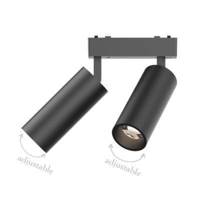 Φωτιστικό LED 2x9W 3CCT για Ultra-Thin μαγνητική ράγα σε μαύρη απόχρωση D:16cmX4,4cm (T05205-BL) - Image 2