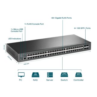 Switch TP-Link JetStream L2+ Managed TL-SG3452X