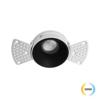 Trimless Σποτ Μαύρο 12W 3000K 38° Alea