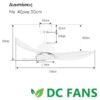 Ανεμιστήρας Οροφής DC με Τηλεχειριστήριο και LED Telemax Levantes 46-YJ356 (White) - Image 3