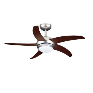 Ανεμιστήρας Οροφής PRCF-80424 Primo 44'' 110εκ. Με Τηλεχειριστήριο 1 Φως Και 5 Φτερά Wenge